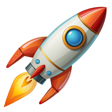 Ilustrasi roket yang melambangkan pertumbuhan bisnis